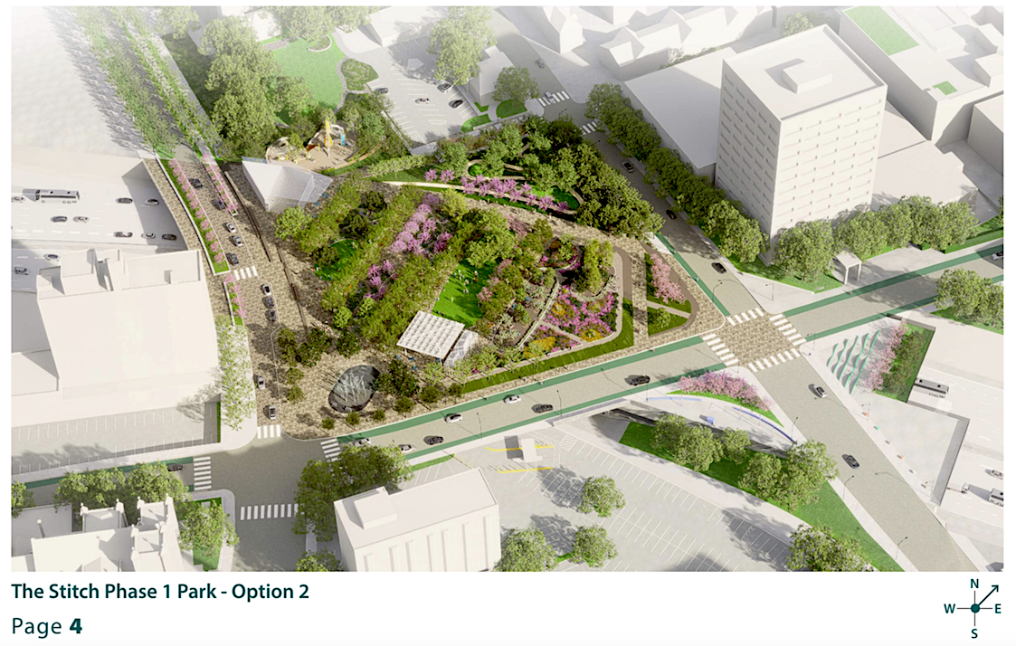 Retooled vision unveiled for highway-capping Stitch project downtown |  Urbanize Atlanta