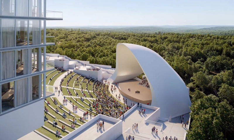 UMusic Hotel & Private Residences Austin to Feature White Rocks  Amphitheater, Wellness Center