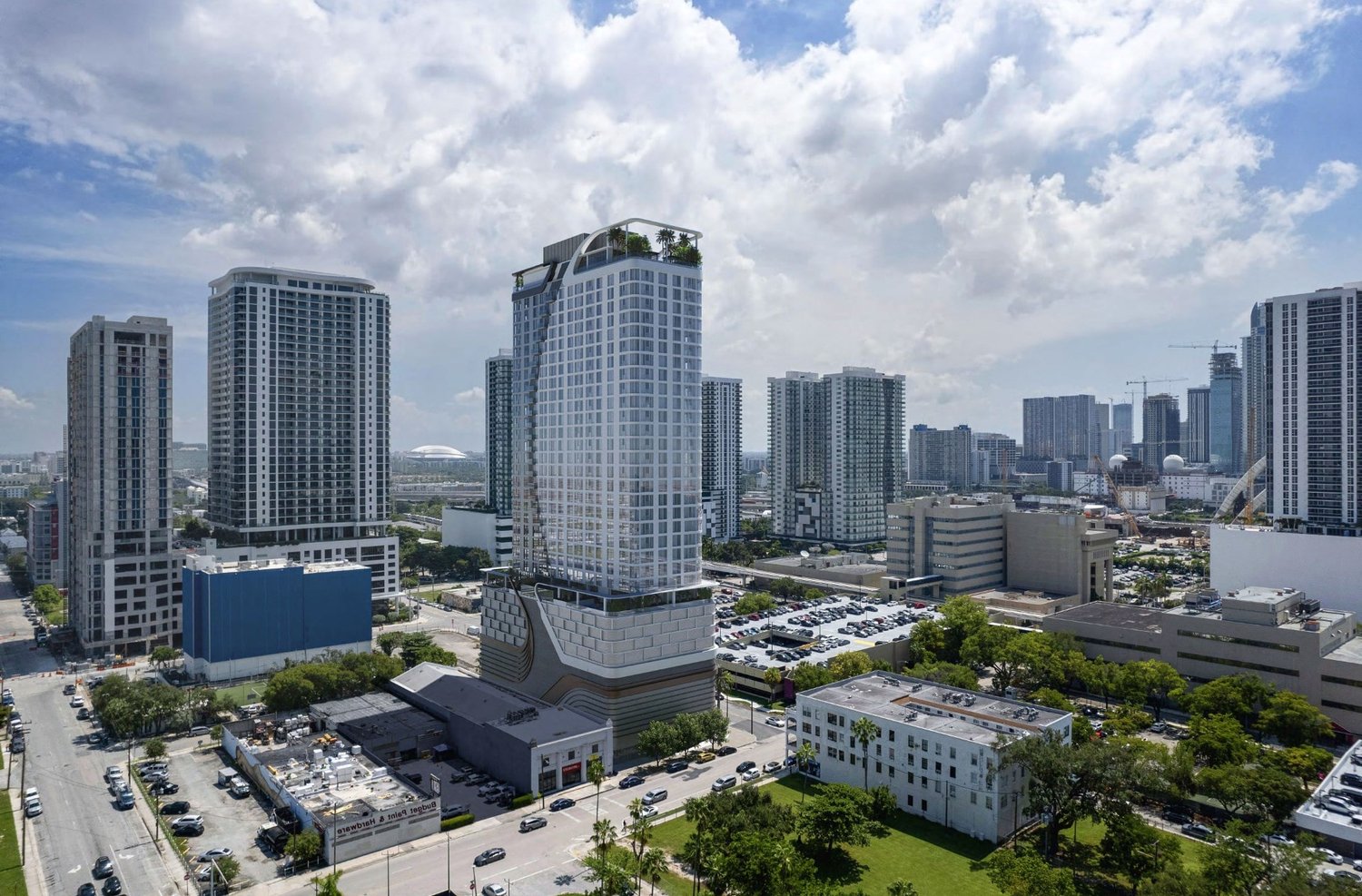 33-Story 1600 Edgewater Tower Proposed in Miami, Set for UDRB ...