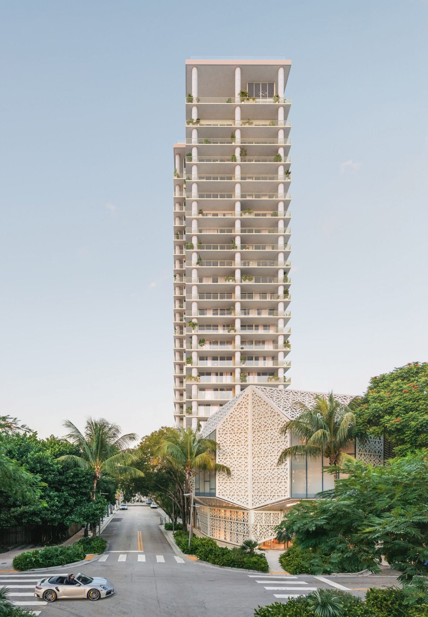 David Chipperfield designs ceramic skyscraper in Miami